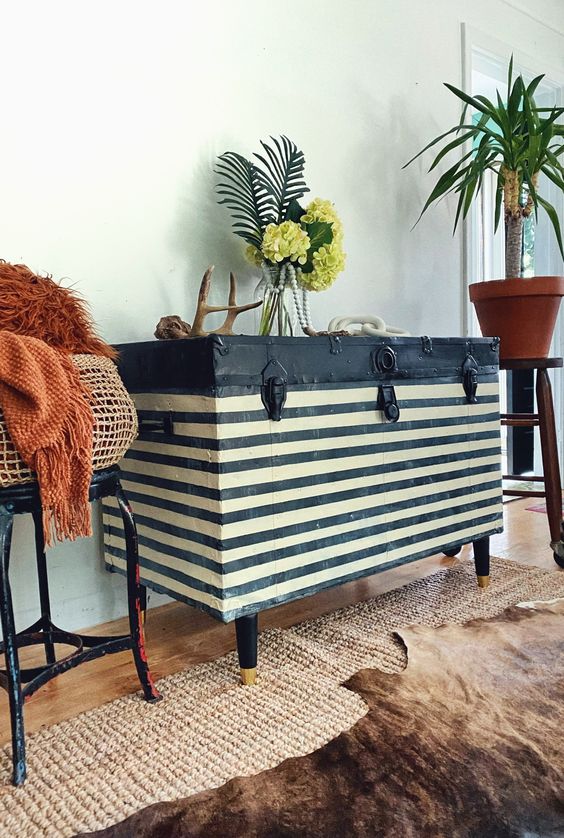 vintage chest statement decor