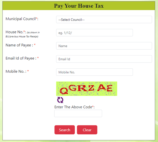 Panjim house tax