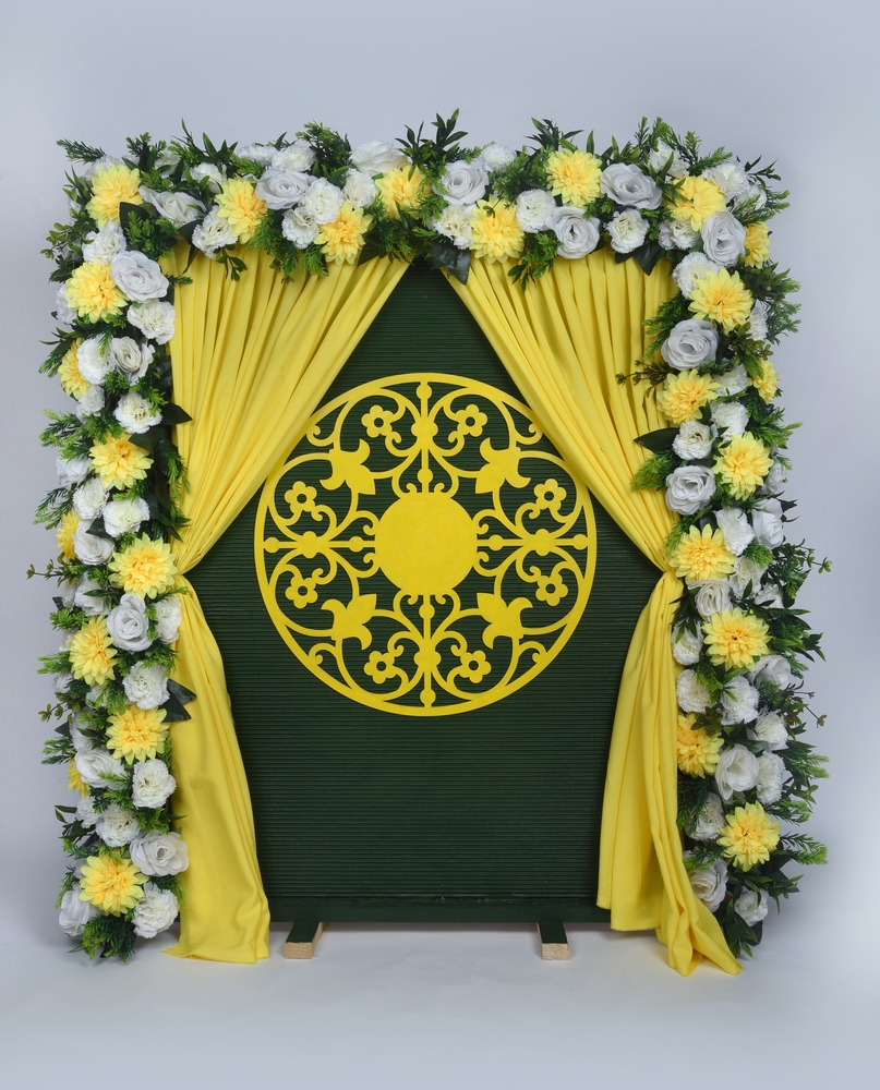 Artificial Flower Decor For Ganesh Chathurti