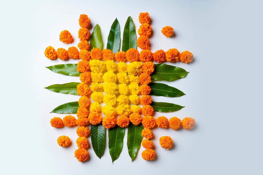 Artificial Flower Decor For Ganesh Chathurti