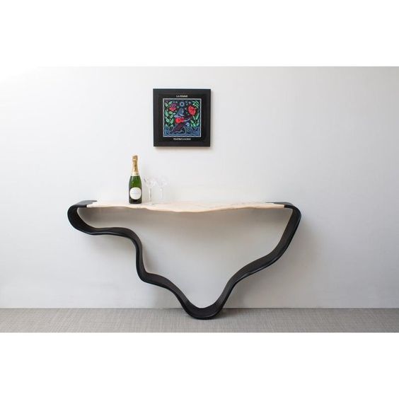 asymmetrical console table
