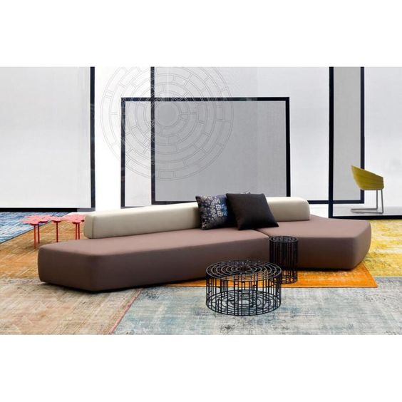 asymmetrical modular sofa