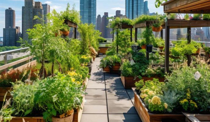 setting up a terrace garden