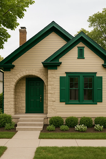 Exterior house colour combinations
