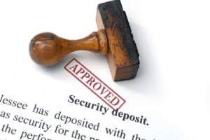 security deposit 