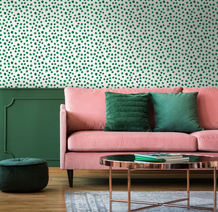 Polka dots blending in the interior