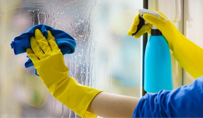 cleaning windows