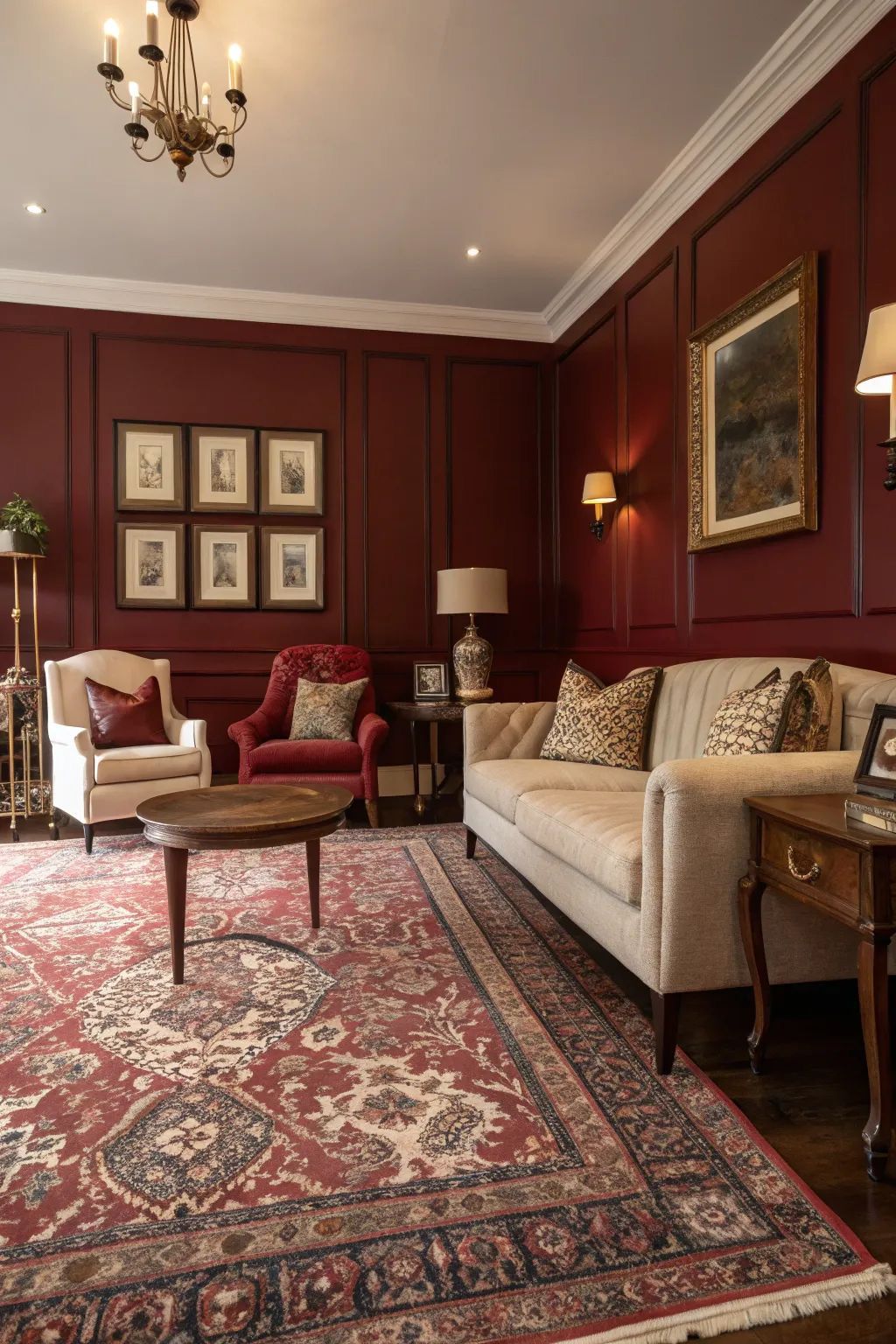 How to decorate your home with wine-red colour