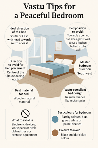 वास्तु के अनुसार बेडरूम और बिस्तर की दिशा, जानें विस्तार से हर जानकारी 