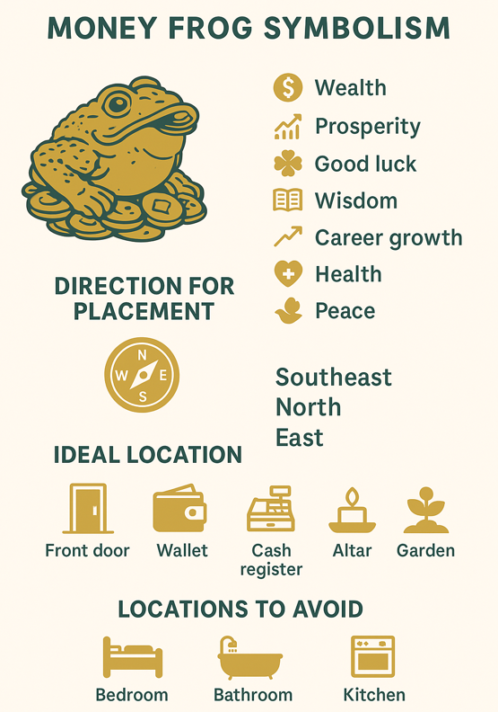 Money frog benefits and Feng Shui tips for its placement