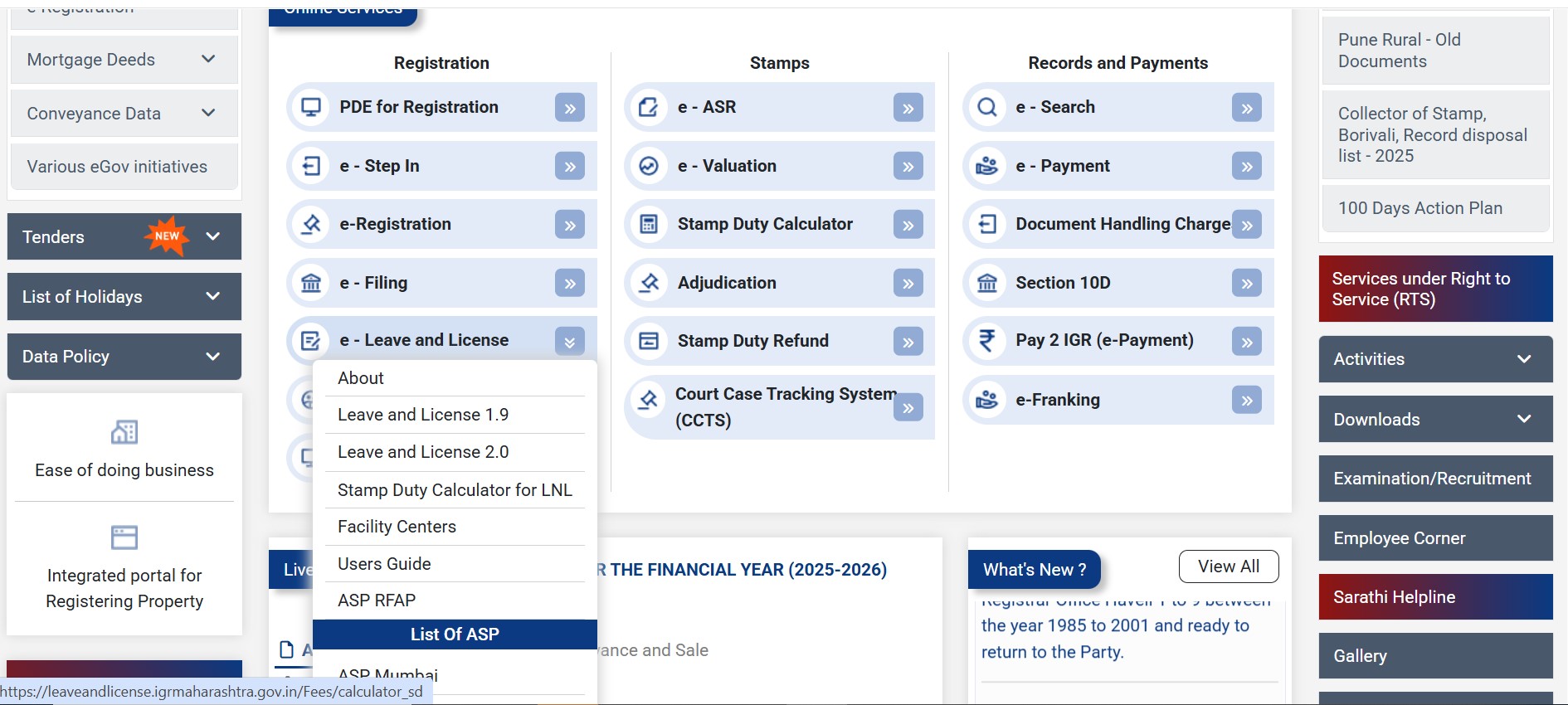 IGR Maharashtra Stamp duty Calculator
