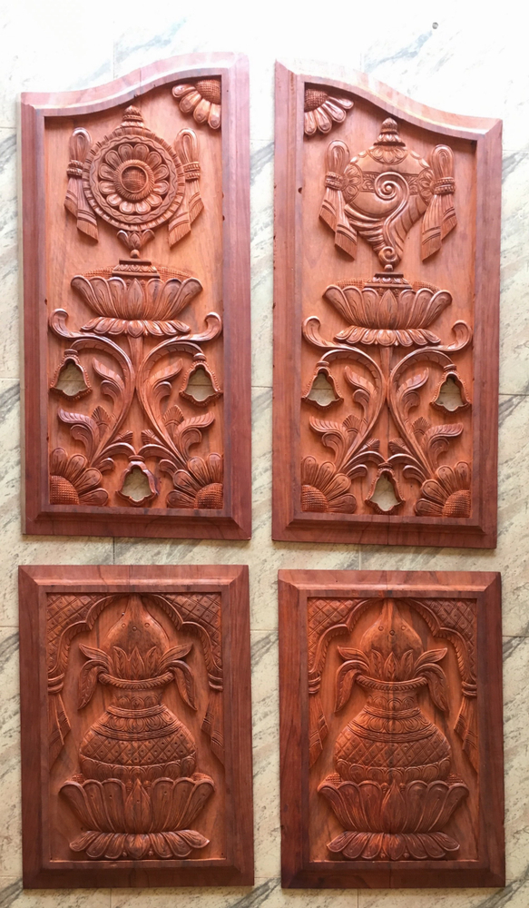 70+ simple pooja mandir designs for walls for Indian homes 